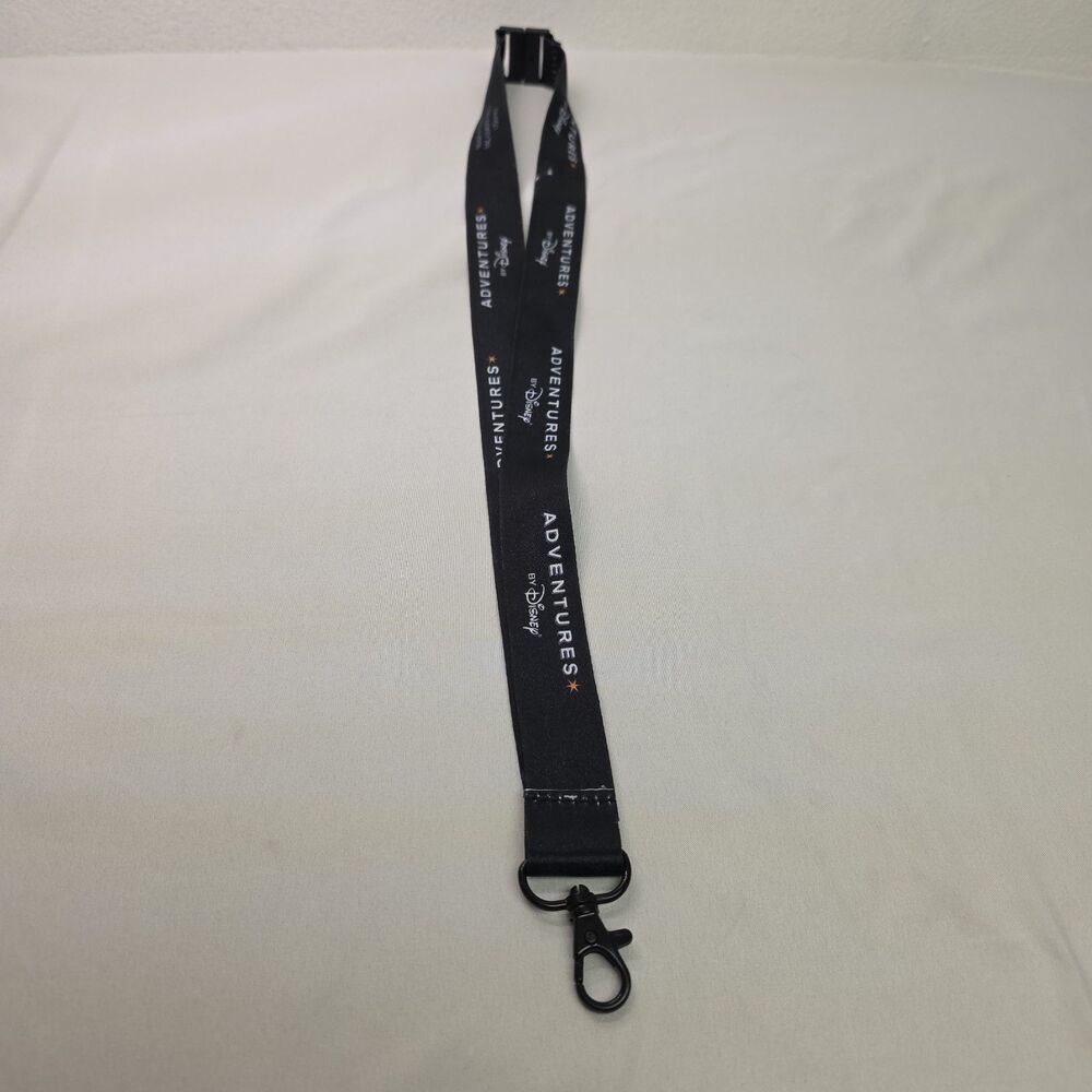 Disney, Adventures By Disney Black Lanyard, Keychain, Disneyana Collectibles